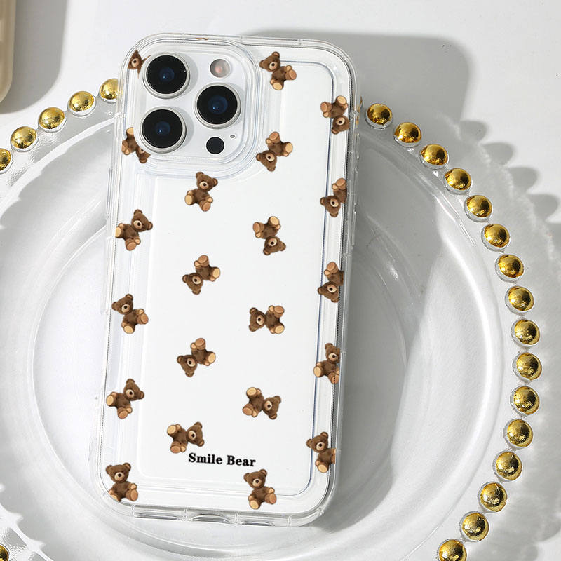 Flower Bear Print Phone Case f - Apple Iphone 15 ulasan dan harga