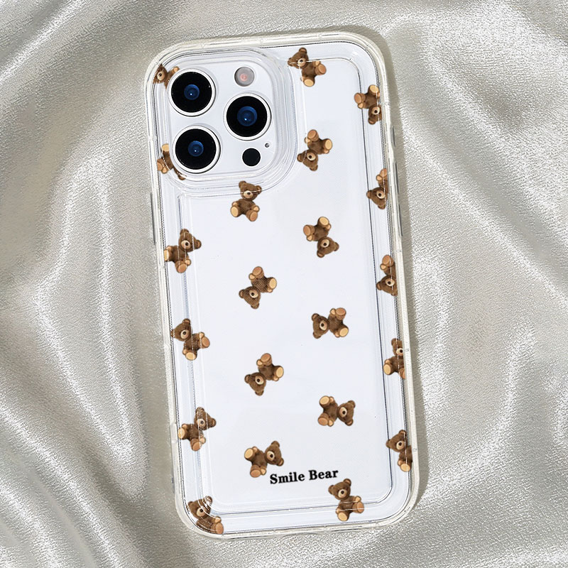 Flower Bear Print Phone Case f - Apple Iphone 15 ulasan dan harga