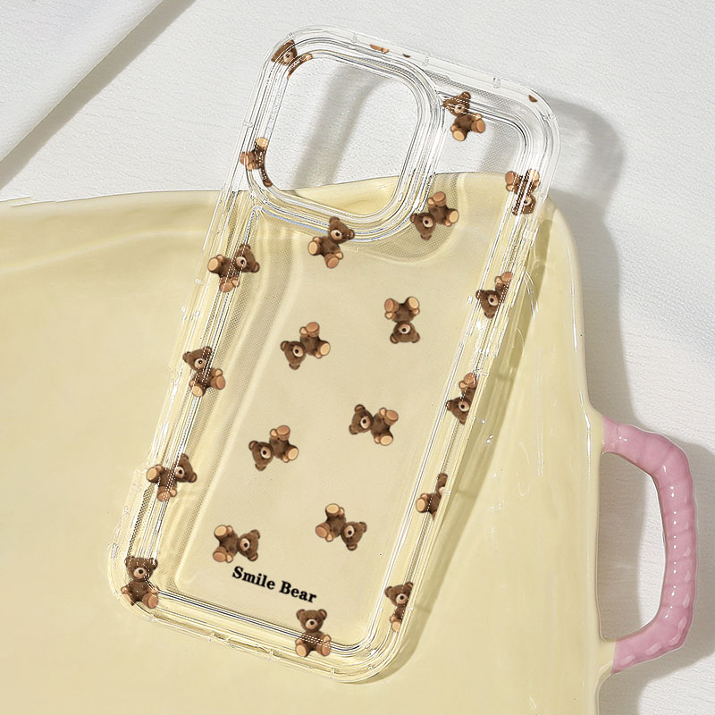 Flower Bear Print Phone Case f - Apple Iphone 15 ulasan dan harga