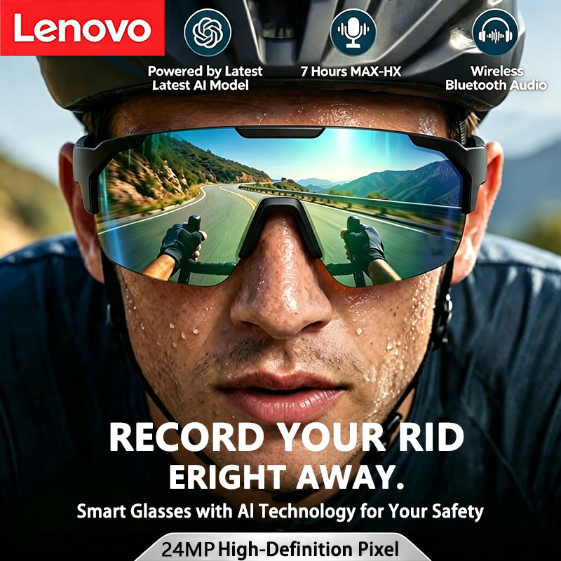Lenovo 2400W AI Smart Cycling  - Smart Glasses Lens ulasan dan harga