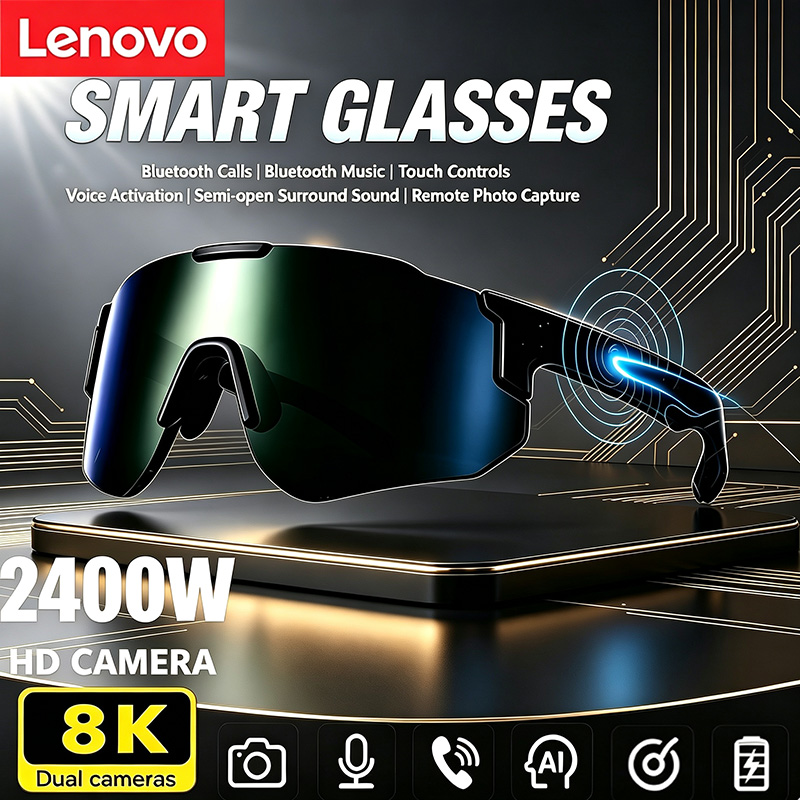 Lenovo 2400W AI Smart Cycling  - Smart Glasses Lens ulasan dan harga