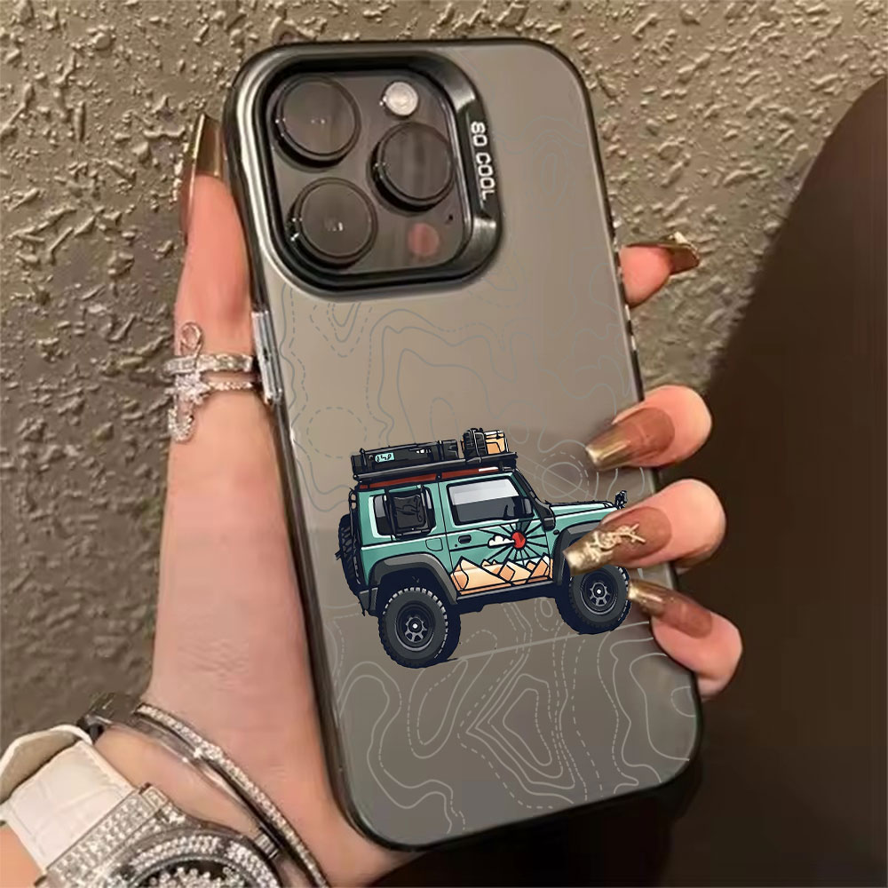 Simple Car Pattern Phone Case  - Apple Iphone 15 ulasan dan harga