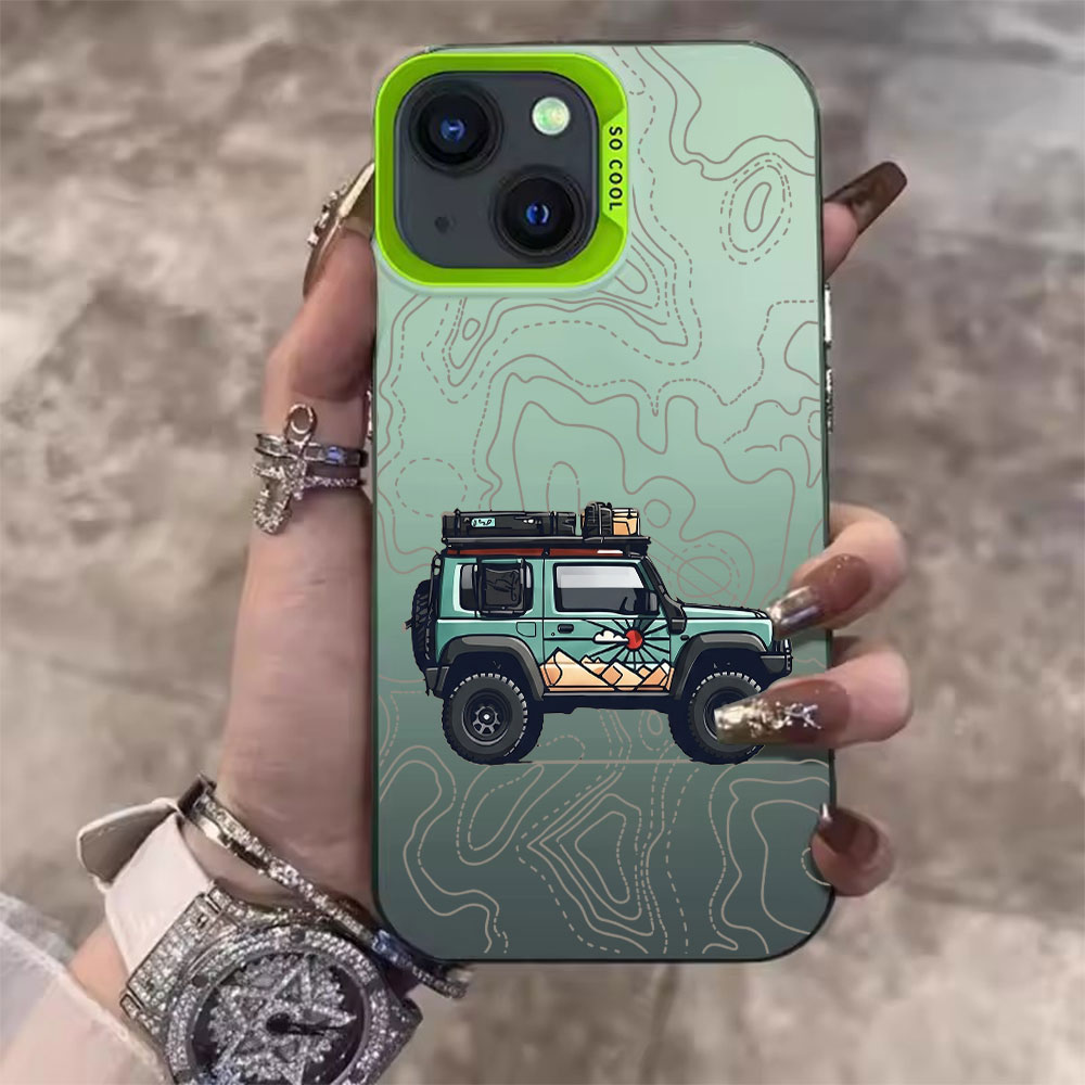 Simple Car Pattern Phone Case  - Apple Iphone 15 ulasan dan harga